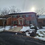 Roof and skylight replacement in Loveland Ohio with CertainTeed Landmark Pro shingles in charcoal