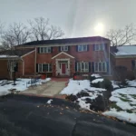 Roof and skylight replacement in Loveland Ohio with CertainTeed Landmark Pro shingles in charcoal