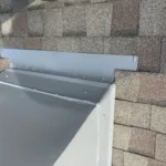 Roof flashing detail on steep slope roof replacement project in Cincinnati Ohio