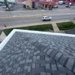 Box gutter restoration project showing a crisp white finish in Colerain Township Ohio