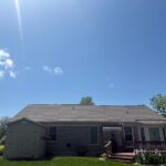 Full tear-off and roof replacement on an Anderson Township home, showing new roofing installation by Cincinnati roofing contractors using durable, high-quality materials.