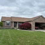 Roof replacement in Harrison Indiana with CertainTeed Landmark Weathered Wood shingles