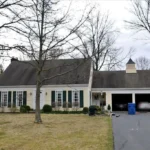 Aging asphalt shingle roof before replacement on Cincinnati home