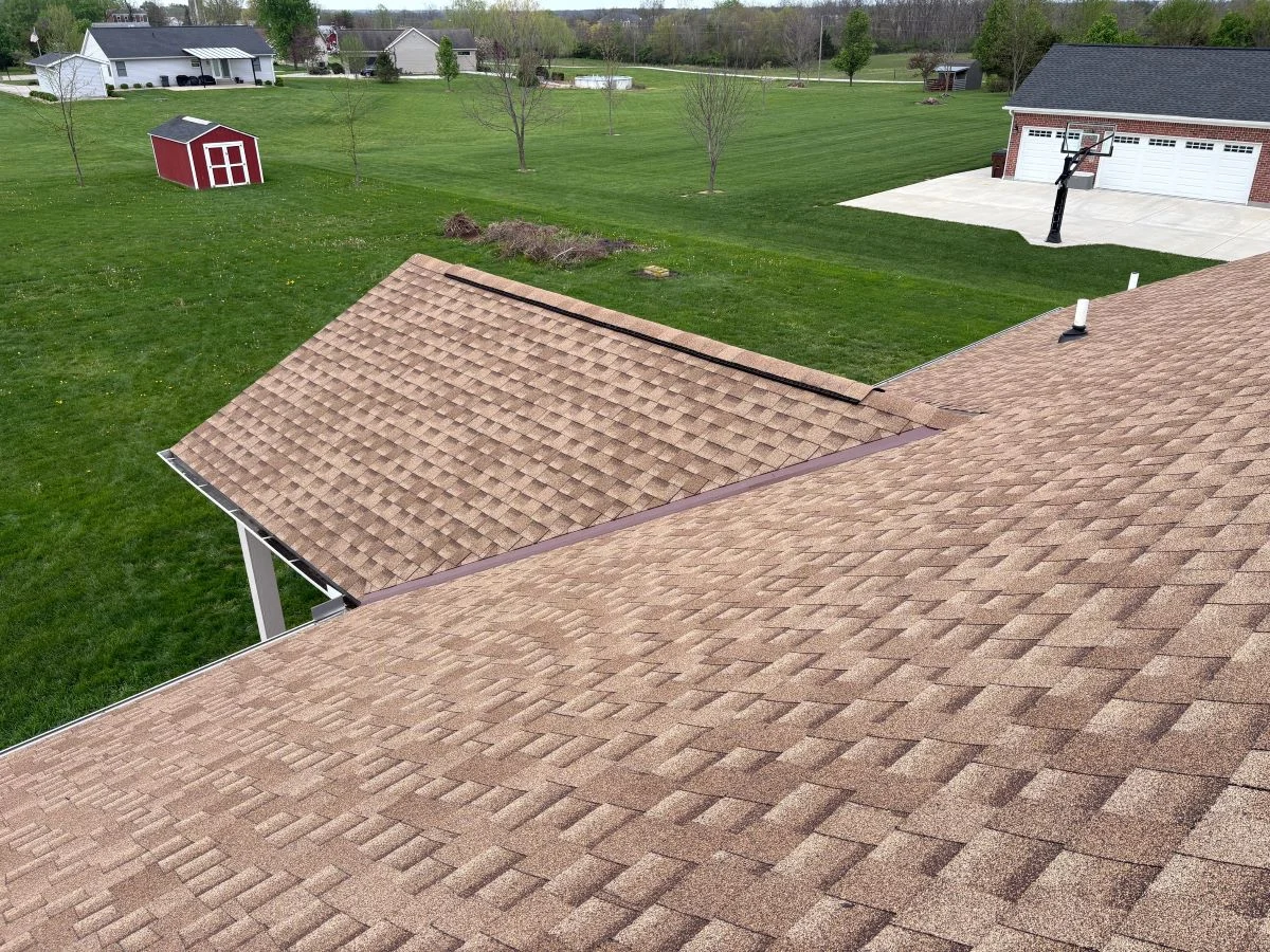milford-oh-residential-roofing-company Architectural shingle roof installed by TruCraft Exteriors serving homeowners in Milford Ohio