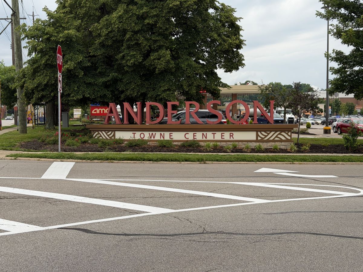 Anderson Towne Center landmark in Anderson Township, Ohio, where TruCraft Exteriors provides residential roofing and exterior services.