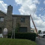 Historic office building in Cincinnati's Pleasant Ridge neighborhood following roof replacement by TruCraft.
