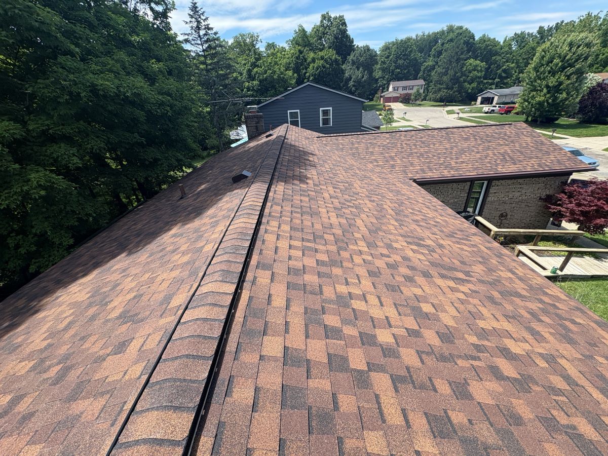 mason-oh-roof-replacement-certainteed-landmark-pro-burnt-sienna Roof replacement Mason Ohio featuring CertainTeed Landmark PRO Burnt Sienna shingles installed by TruCraft Roofing & Exteriors