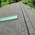 Reflashed skylight with CertainTeed Landmark® Heather Blend shingles on a Colerain Township home.