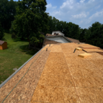 New roof decking installed at homeowner request during Sharonville roof replacement