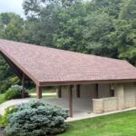 CertainTeed Landmark PRO asphalt shingles in Burnt Sienna on Civic Center Amphitheater, Union Township roof replacement
